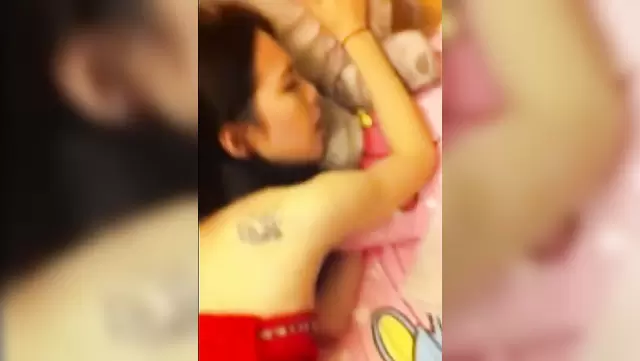 Fucking the hairy Asian girl with moans